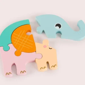 Puzzle en bois 3D de haute qualité pour bébé, jouets éducatifs d'apprentissage précoce.