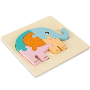 Puzzle en bois 3D de haute qualité pour bébé, jouets éducatifs d'apprentissage précoce.