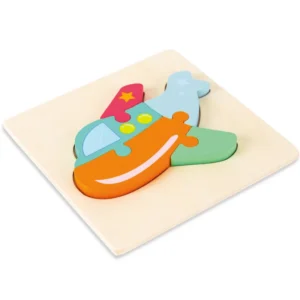 Puzzle en bois 3D de haute qualité pour bébé, jouets éducatifs d'apprentissage précoce.