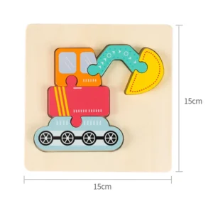 Puzzle en bois 3D de haute qualité pour bébé, jouets éducatifs d'apprentissage précoce.