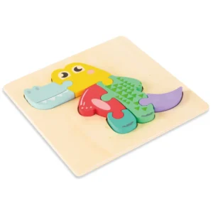 Puzzle en bois 3D de haute qualité pour bébé, jouets éducatifs d'apprentissage précoce.