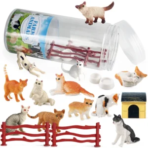 Set de Figurines Miniatures - Animaux Sauvages, Ferme, Dinosaure et Vie Marine