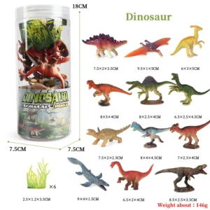 Set de Figurines Miniatures - Animaux Sauvages, Ferme, Dinosaure et Vie Marine