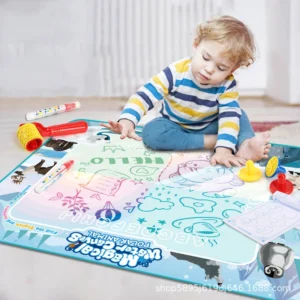 Tapis de Dessin Magique à l'Eau - Jouet Éducatif Réutilisable pour Enfants