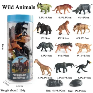 Set de Figurines Miniatures - Animaux Sauvages, Ferme, Dinosaure et Vie Marine