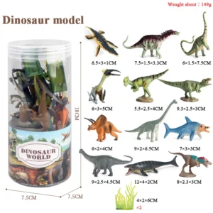 Set de Figurines Miniatures - Animaux Sauvages, Ferme, Dinosaure et Vie Marine