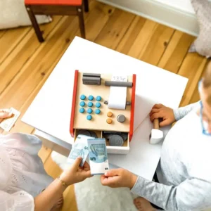 Maison de Jeu en Bois pour Enfants - Ensemble de Jouets Educatifs et Amusants