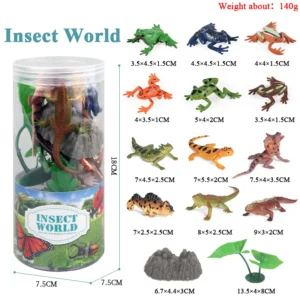 Set de Figurines Miniatures - Animaux Sauvages, Ferme, Dinosaure et Vie Marine