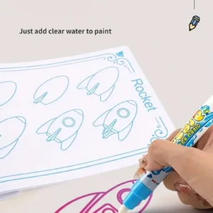 Tapis de Dessin Magique à l'Eau - Jouet Éducatif Réutilisable pour Enfants