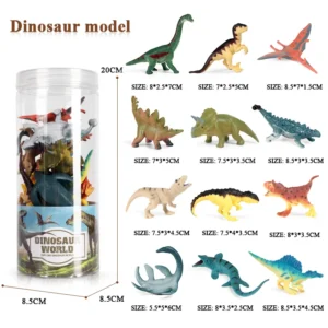 Set de Figurines Miniatures - Animaux Sauvages, Ferme, Dinosaure et Vie Marine