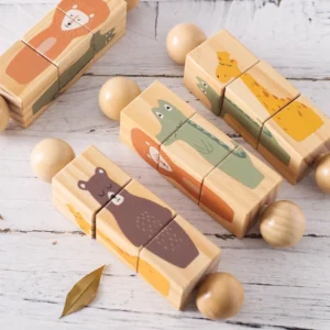🚀 Fusée en Bois - Jouet Éducatif et Ludique 🌟